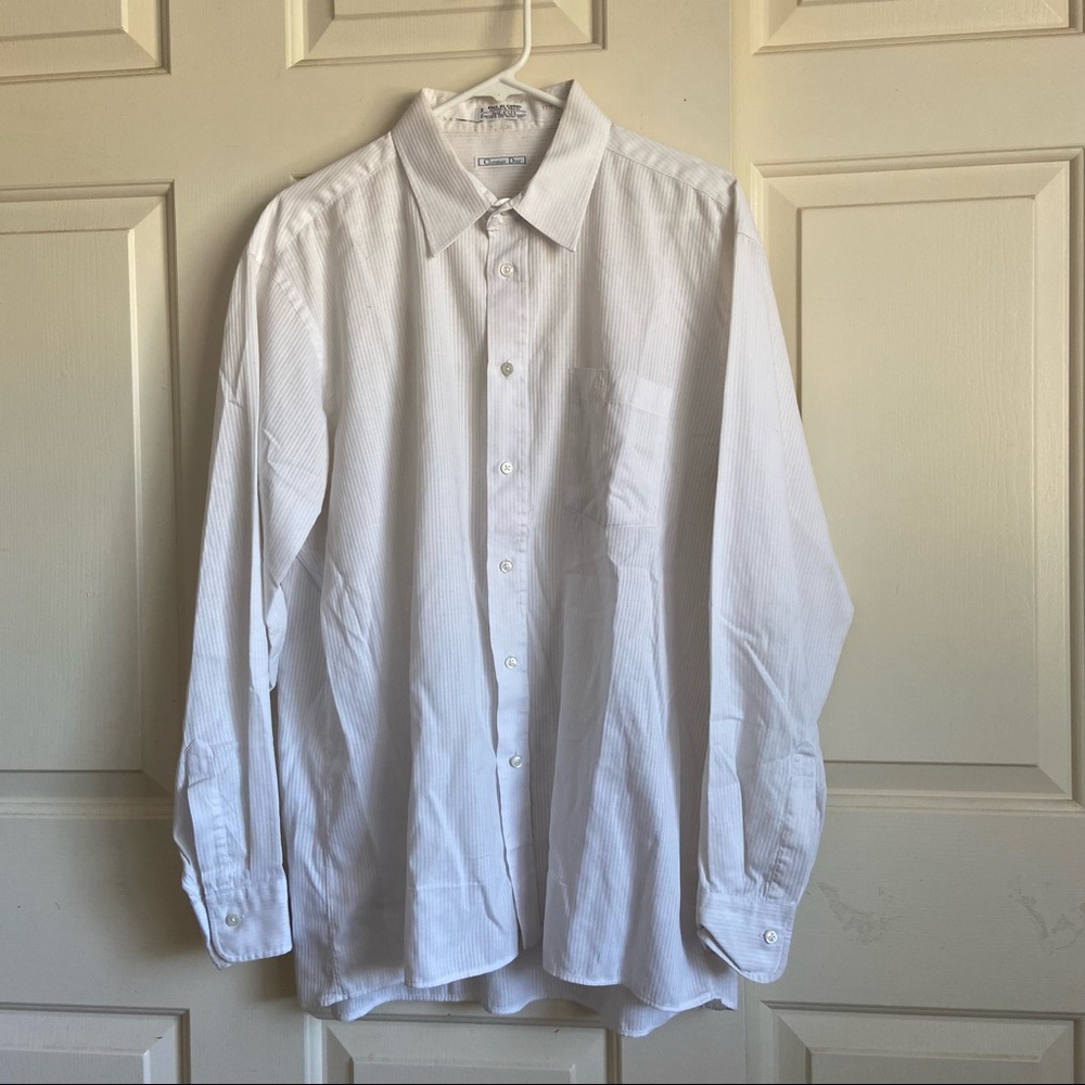 Christian Dior white button up dress shirt